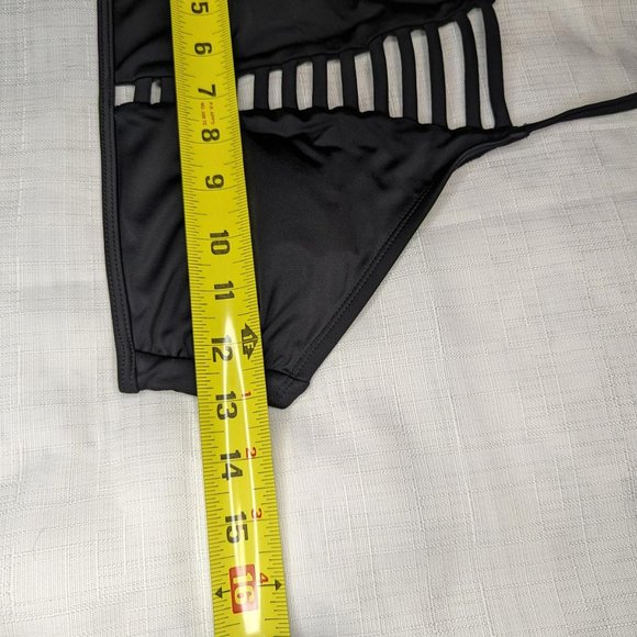 No Boundaries Black Swim Top - Picture 2 of 5